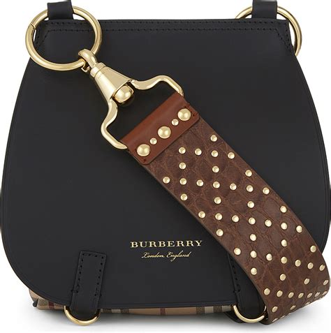 burberry black leather shoulder bag